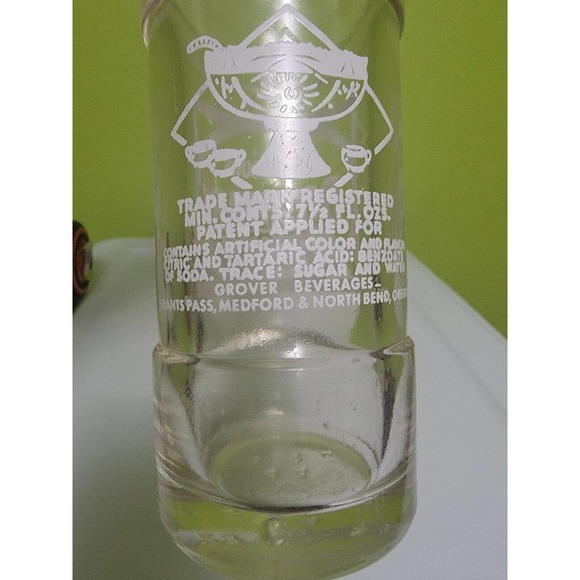 Rare Vintage Antique Soda Pop Glass Bottle Delicious Delaware Punch Oregon Clear - Picture 5 of 5